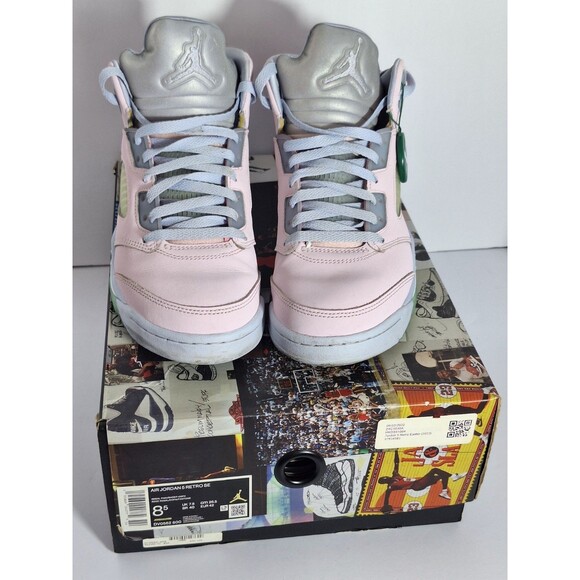 Nike Air Jordan 5 SE Easter 2022 DV0562-600 Men's 8.5 Women's 10 PRE-OWNED - Picture 2 of 16